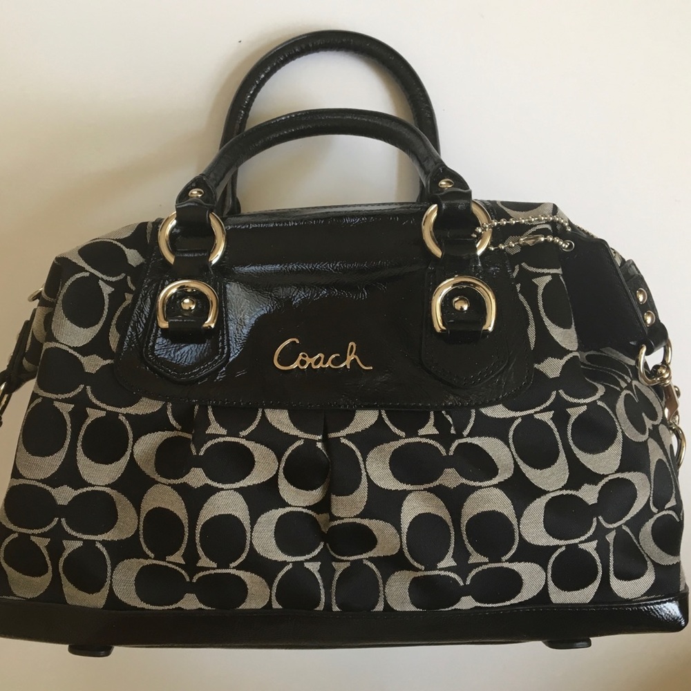 Coach Top Handle/ Crossbody Purse Gem